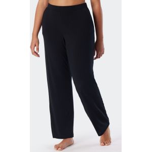 SCHIESSER Mix+Relax loungebroek lang, dames loungebroek lang modal marlene-snit zwart - Maat: 34
