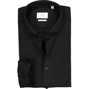 ETERNA 1863 slim fit casual Soft tailoring overhemd, jersey heren overhemd, zwart 42