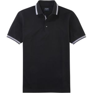 OLYMP Polo Casual, modern fit polo, zwart -  Maat: M