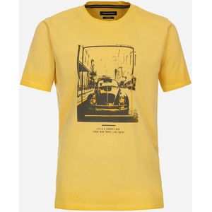 CASA MODA comfort fit heren T-shirt, geel -  Maat: XL