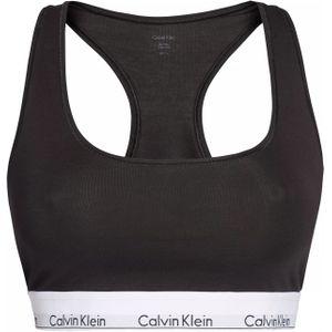 Calvin Klein dames Modern Cotton unlined bralette, bralette, zwart -  Maat: XXL