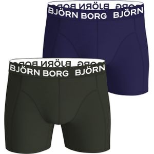 Bjorn Borg Bamboo Cotton Blend boxers, heren boxers normale lengte (2-pack), paars, grijs