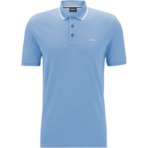 BOSS Parlay regular fit polo, pique, kobalt blauw