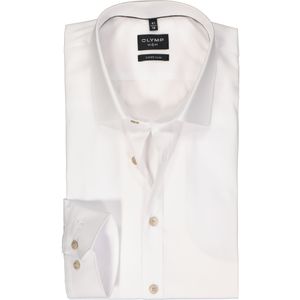 OLYMP No. 6 Six super slim fit overhemd, popeline, wit 38