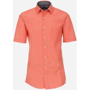 CASA MODA Sport comfort fit overhemd, korte mouw, seersucker, oranje 51/52