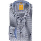 Redmond - Overhemd - Blauw - Bedrukt - Lange Mouw - 100% Katoen
