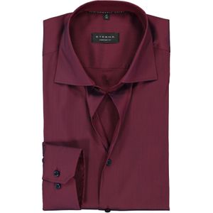 ETERNA comfort fit overhemd, superstretch lyocell heren overhemd, bordeaux rood 41