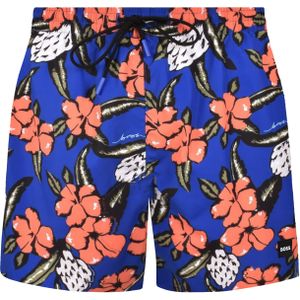 HUGO BOSS Piranha swim shorts, heren zwembroek, middenblauw dessin