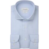 Profuomo slim fit heren overhemd, dobby, lichtblauw