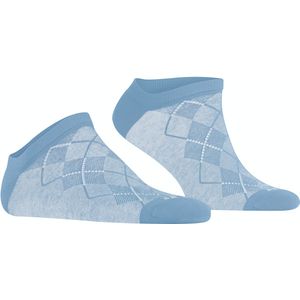 Burlington Carrington heren sneakersokken, blauw (azure)