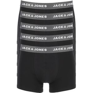 Jack & Jones heren boxers Jachuey trunks (5-pack), donkergrijs -  Maat: M