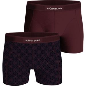 Bjorn Borg Cotton Stretch boxers, heren boxers normale lengte (2-pack), multicolor