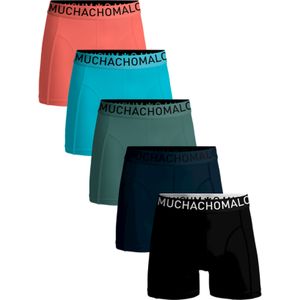 Muchachomalo boxershorts, heren boxers normale lengte (5-pack), 5-pack Light Cotton Solid -  Maat: 3XL