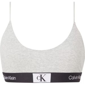 Calvin Klein dames 1996 unlined bralette, bralette, grijs -  Maat: XL