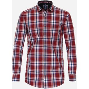 3 voor 99 | Redmond modern fit overhemd, popeline, rood geruit