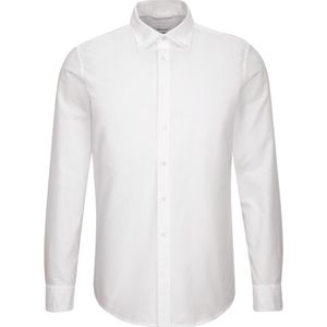Seidensticker shaped fit overhemd, Oxford, wit 46