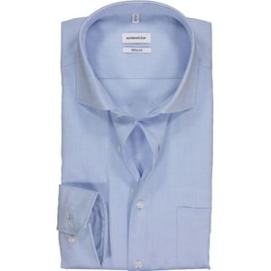 Seidensticker regular fit overhemd, lichtblauw fijn Oxford 46