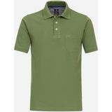 Redmond regular fit heren polo, pique, groen