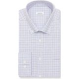 Seidensticker - Flanellen Overhemd - Zwart - Regular 1/1 Button-down Kraag Ruit