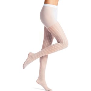 FALKE Linear Lounge 25 DEN dames panty, white