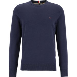 Tommy Hilfiger O-hals trui katoen, 1985 crew neck sweater, donkerblauw (Desert Sky) -  Maat: XXL