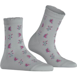 FALKE Bucolic damessokken kort, zilvergrijs (silver)
