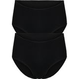 RJ Bodywear Everyday dames Zierikzee maxi slip (2-pack), zwart -  Maat: L