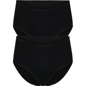 RJ Bodywear Everyday dames Zierikzee maxi slip (2-pack), zwart -  Maat: L
