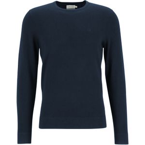 Calvin Klein trui met O-hals wol, navy blauw -  Maat: M