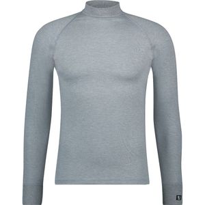 RJ Bodywear Thermo thermoshirt (1-pack), heren thermoshirt met opstaande boord, grijs -  Maat: XL