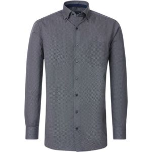 CASA MODA comfort fit overhemd, popeline, blauw dessin