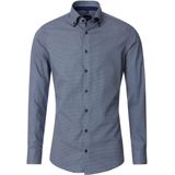 VENTI - Modern Fit - Overhemd - Blauw - Popeline