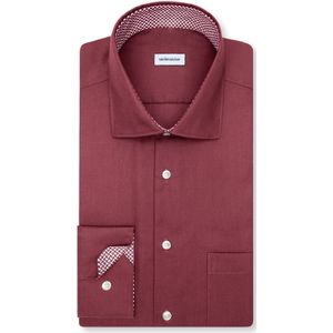 Seidensticker regular fit overhemd, popeline, rood