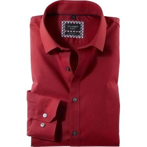 OLYMP No. 6 Six super slim fit overhemd, popeline, rood 38