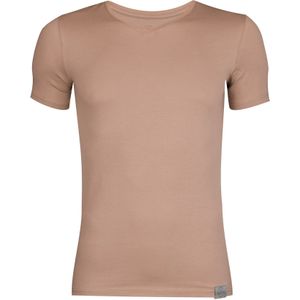 RJ Bodywear The Good Life T-shirts (2-pack), slim fit heren T-shirts V-hals, huidskleur -  Maat: M