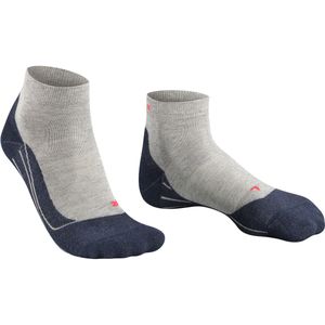 FALKE RU4 Endurance Short heren running sokken kort, grijs (lightgrey) -  Maat: 44-45