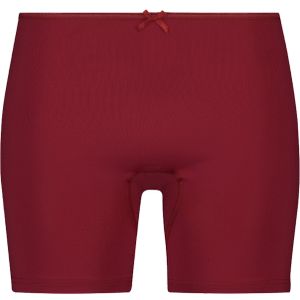 RJ Bodywear Pure Color dames extra lange pijp short, donkerrood -  Maat: M