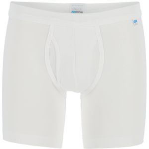 SCHIESSER Long Life Cotton shorts (1-pack), lang met gulp, wit -  Maat: L