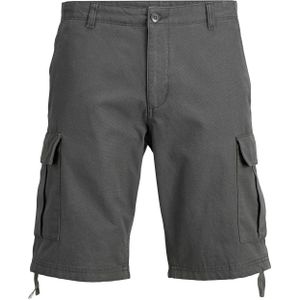 JACK & JONES Cole Barkley Cargo Shorts loose fit, heren shorts, donkergrijs -  Maat: S