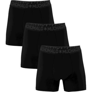 Muchachomalo boxershorts, heren boxers normale lengte (3-pack), Bamboo Boxer Shorts Solid -  Maat: 3XL