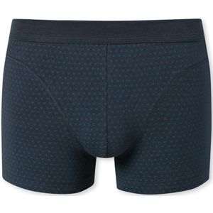 SCHIESSER Comfort Fit boxer (1-pack), heren short biologisch katoen gedessineerd nachtblauw -  Maat: XL