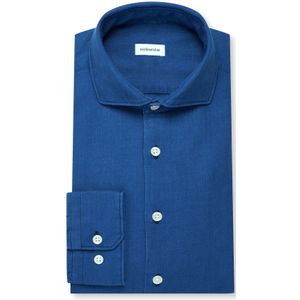 Seidensticker regular fit overhemd, popeline, blauw