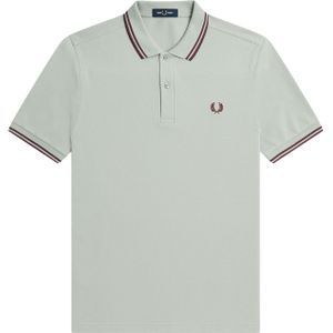 Fred Perry M3600 polo twin tipped shirt, pique, Limestone -  Maat: 3XL