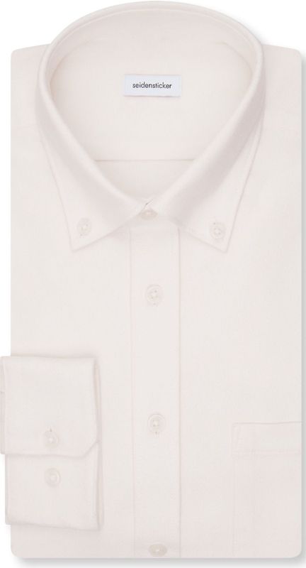 Seidensticker regular fit overhemd, popeline, beige