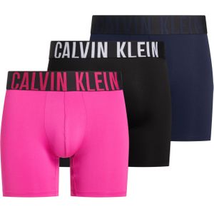 Calvin Klein Boxer Briefs (3-pack), heren boxers extra lang, roze, zwart, blauw -  Maat: XL