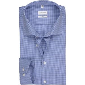 Seidensticker slim fit overhemd, blauw geruit