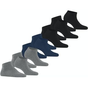 FALKE Happy Bundle 6-Pack dames sneakersokken, multicolor (sortiment)