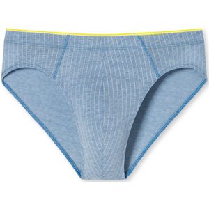 SCHIESSER 95/5 slip (1-pack), heren supermini biokatoen oceaanblauw gedessineerd
