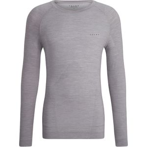 FALKE heren lange mouw shirt Wool-Tech Light, thermoshirt, grijs (grey-heather) -  Maat: S