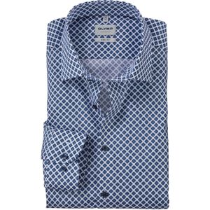 OLYMP - Overhemd - Lichtblauw - Dobby Weving - Body Fit